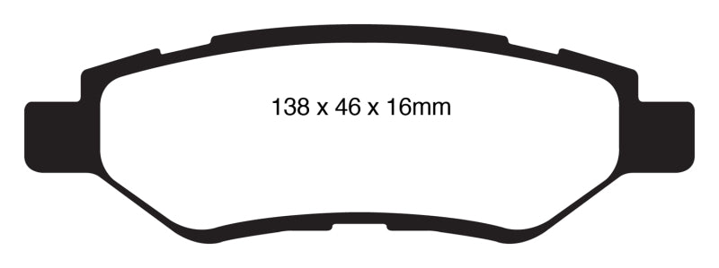 EBC 08-13 Cadillac CTS 3.0 Yellowstuff Rear Brake Pads