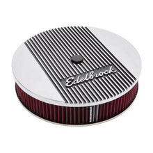 Cargar imagen en el visor de la galería, Edelbrock Air Cleaner Elite II 14In Diameter w/ 3In Element Standard Height Polished