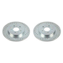 Cargar imagen en el visor de la galería, Power Stop 19-20 Hyundai Santa Fe Rear Evolution Drilled &amp; Slotted Rotors - Pair