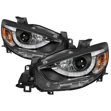 Cargar imagen en el visor de la galería, Spyder Mazda CX-5 13-15 Projector Headlights - DRL LED - Black PRO-YD-MCX513-DRL-BK