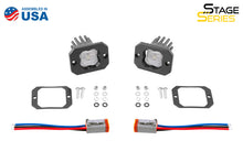 Cargar imagen en el visor de la galería, Diode Dynamics Stage Series C1 LED Pod - White SAE Fog Flush WBL (Pair)