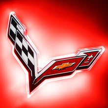 Cargar imagen en el visor de la galería, Oracle Corvette C7 Rear Illuminated Emblem - Red