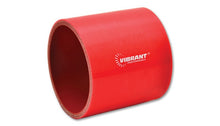 Cargar imagen en el visor de la galería, Vibrant 4 Ply Reinforced Silicone Straight Hose Coupling - 3in I.D. x 3in long (RED)