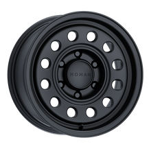 Cargar imagen en el visor de la galería, Nomad N501SB Convoy 15x7in / 6x139.7 BP / -10mm Offset / 107.95mm Bore - Satin Black Wheel