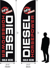 Load image into Gallery viewer, aFe Diesel Horspower Sold Here 12ft x 2.5ft Banner