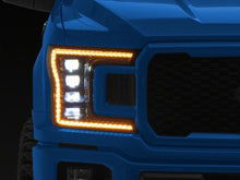 Cargar imagen en el visor de la galería, Raxiom 18-20 Ford F-150 CXR Series LED Headlights with Amber DRL- Black Housing- Clear Lens