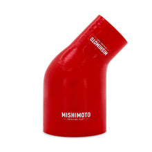 Load image into Gallery viewer, Mishimoto Silicone Reducer Coupler 45 Degree 2.5in to 4in - Red