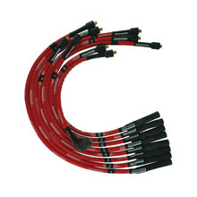 Cargar imagen en el visor de la galería, Moroso SB Chrysler Mopar 273/318/340/360 Str Plug &amp; Dist Sleeved Ultra Spark Plug Wire Set - Red