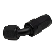 Cargar imagen en el visor de la galería, DeatschWerks 8 AN Female Flare Swivel 60-Degree Hose End CPE - Anodized Matte Black