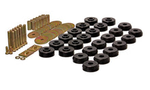 Cargar imagen en el visor de la galería, Energy Suspension Chevy 59-64 Belair/Biscayne/Caprice/Impala /59-63 El Camino Black Body Mount Set