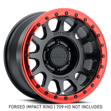 Cargar imagen en el visor de la galería, Method Beadlock Ring - 17in Forged - Style 1 - Red