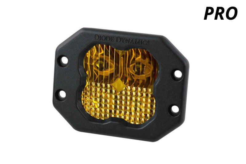 Diode Dynamics SS3 LED Pod Pro - Yellow Combo Flush (Single)