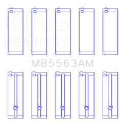 King Engine Bearings Toyota 3Y (Size +0.25mm) Main Bearing Set