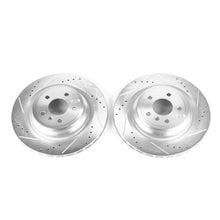 Cargar imagen en el visor de la galería, Power Stop 17-18 Mercedes-Benz GLE43 AMG Rear Evolution Drilled &amp; Slotted Rotors - Pair