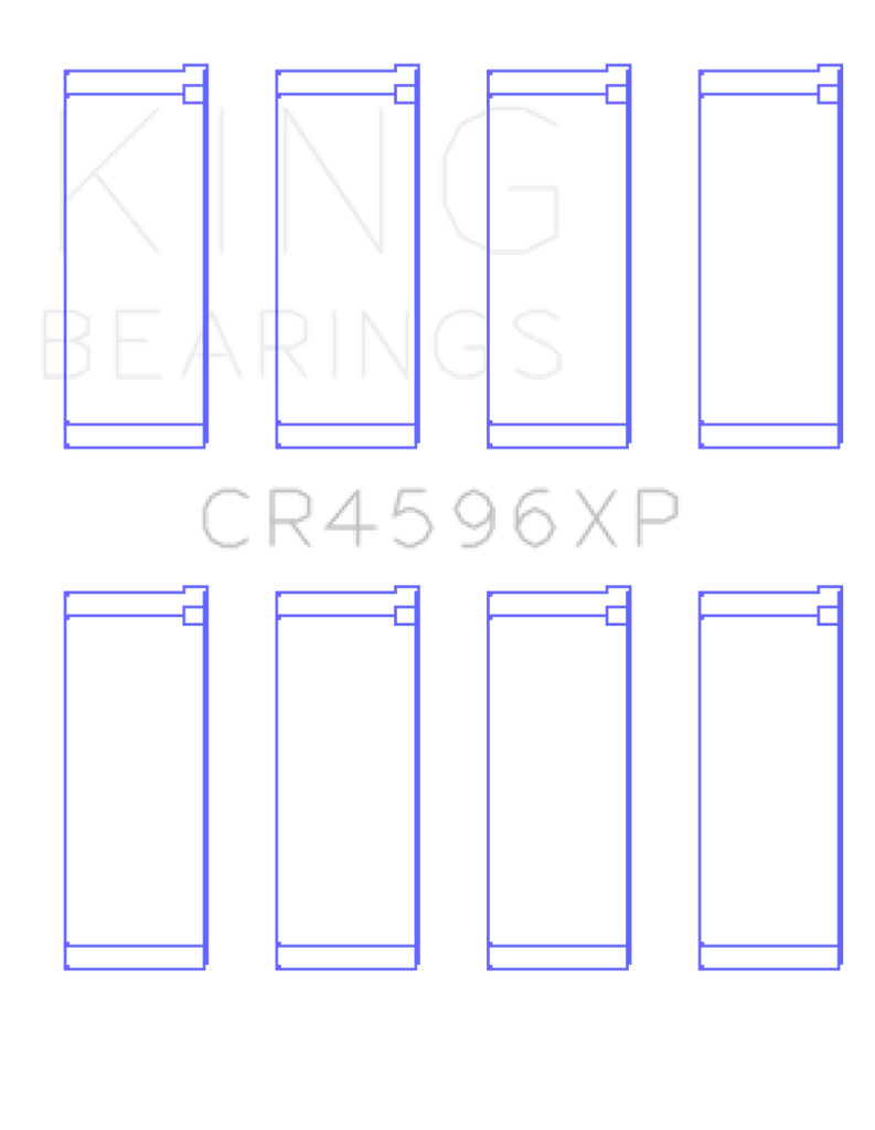 King Engine Bearings BMW S14B20/S14B23/S14B25 (Size .026) Connecting Rod Bearings (Set of 4)