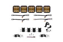 Cargar imagen en el visor de la galería, Diode Dynamics SS5 Pro Universal CrossLink 5-Pod Lightbar - Yellow Combo