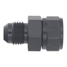 Cargar imagen en el visor de la galería, DeatschWerks 6AN Male Flare to Fuel Pump Outlet Barb Adapter - Anodized Matte Black