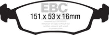 Cargar imagen en el visor de la galería, EBC 11+ Fiat 500 1.4 (ATE Calipers) Ultimax2 Front Brake Pads