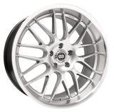 Enkei Lusso 20 x 8.5 40mm Offset 5x114.3 Bolt Pattern Hyper Silver w/ Machined Lip Wheel