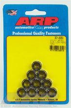 Cargar imagen en el visor de la galería, ARP M10x1.25 Sml Clr/Low Head 12PT Nut Kit 8740 Chrome Moly Black - 10 PK
