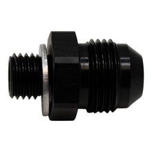 Cargar imagen en el visor de la galería, DeatschWerks 8AN Male Flare to M12 X 1.5 Male Metric Adapter (Incl Washer) - Anodized Matte Black