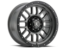 Cargar imagen en el visor de la galería, ICON Alpha 17x8.5 5x5 0mm Offset 4.75in BS 71.5mm Bore Titanium Wheel