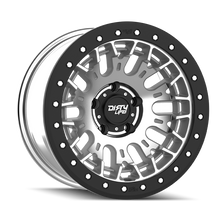 Load image into Gallery viewer, Dirty Life DT-3 17X9 6x139.7 -12 Offset - Machined Finish w/ Simulated Beadlock