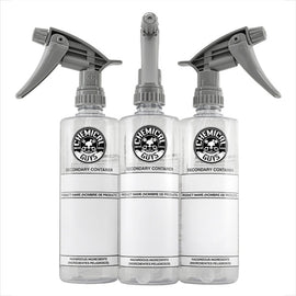 Chemical Guys Secondary Container Dilution Bottle With Heavy Duty Sprayer - 16oz (3 Pack)