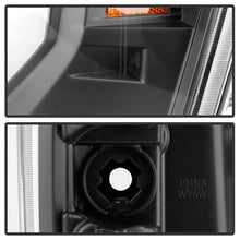 Cargar imagen en el visor de la galería, Spyder 07-13 GMC Sierra 1500-3500 Ver 2 Proj Headlights - DRL LED - All Blk PRO-YD-GS07V2-LBDRL-BKV2