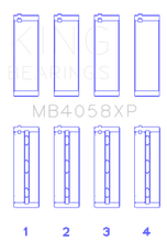 Cargar imagen en el visor de la galería, King Engine Bearings Nissan VQ35DE Performance Main Bearing Set - Size STDX