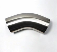 Cargar imagen en el visor de la galería, Stainless Bros 2.0in Diameter 1.5D / 3in CLR 45 Degree Bend Leg Mandrel Bend