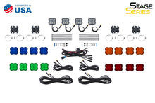 Load image into Gallery viewer, Diode Dynamics Stage Series SXS Rock Light Installer Kit - RGBW M8 w/Controller (4-pack)