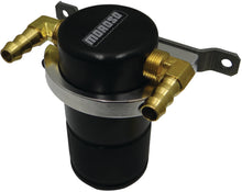 Cargar imagen en el visor de la galería, Moroso Universal Air/Oil Separator Catch Can - Small Body w/o Drain - Billet Aluminum - Black Finish
