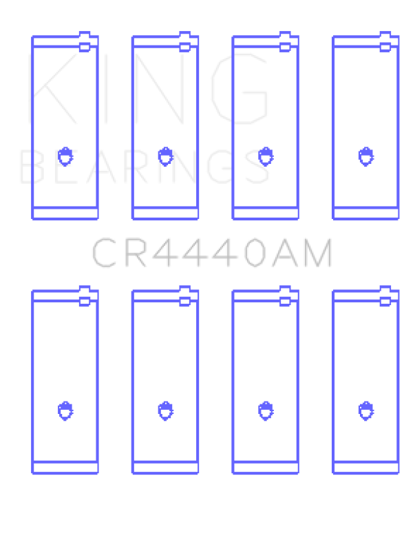 King Engine Bearings Ford 73HM 83HM 85HM Cosworth Yb (Size +0.25mm) Connecting Rod Bearing Set