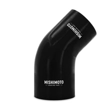 Cargar imagen en el visor de la galería, Mishimoto Silicone Reducer Coupler 45 Degree 3in to 4in - Black