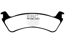 Cargar imagen en el visor de la galería, EBC 00-02 Ford Explorer Sport 4.0 2WD (Phenolic PisTons) Yellowstuff Rear Brake Pads