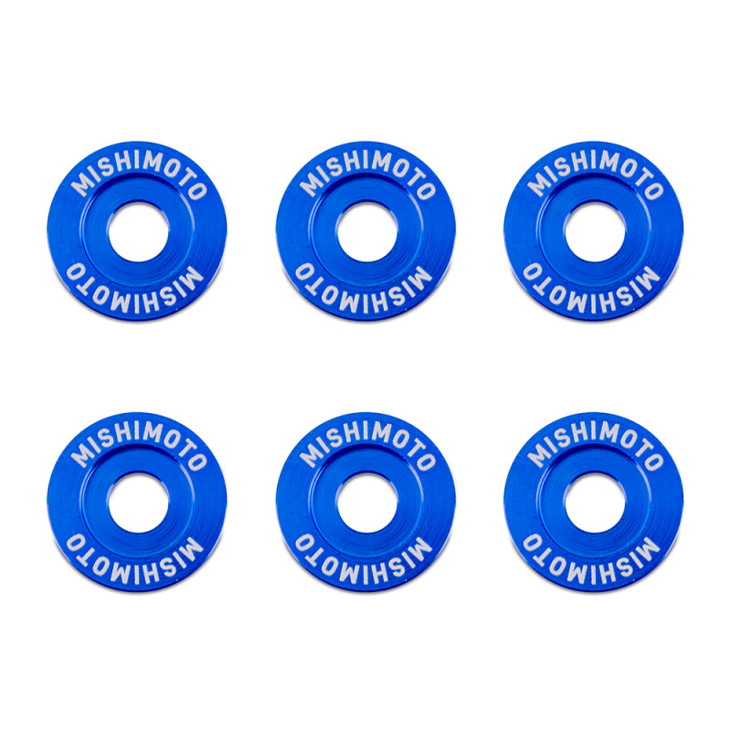 Mishimoto Small Fender Washer Kit (6pcs) - Blue