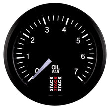 Cargar imagen en el visor de la galería, Autometer Stack 52mm 0-7 Bar M10 Male Pro Stepper Motor Oil Pressure Gauge - Black