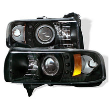 Cargar imagen en el visor de la galería, Spyder Dodge Ram 1500 94-01 94-02 Projector Headlights CCFL Halo LED Blk PRO-YD-DR94-CCFL-BK