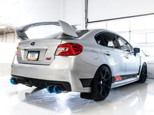Cargar imagen en el visor de la galería, AWE Tuning 12-14 Subaru WRX STI Touring Edition Exhaust - Vapor Blue Quad Tips