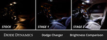 Cargar imagen en el visor de la galería, Diode Dynamics 06-10 Dodge Charger Interior LED Kit Cool White Stage 2