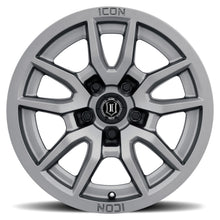 Cargar imagen en el visor de la galería, ICON Vector 5 17x8.5 5x5 -6mm Offset 4.5in BS 71.5mm Bore Titanium Wheel