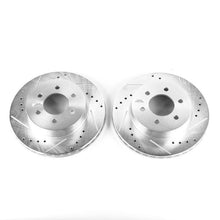 Cargar imagen en el visor de la galería, Power Stop 97-02 Dodge Dakota Front Evolution Drilled &amp; Slotted Rotors - Pair