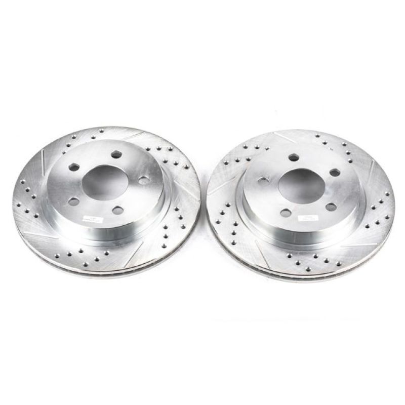 Power Stop 93-97 Chevrolet Camaro Rear Evolution Drilled & Slotted Rotors - Pair