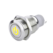 Cargar imagen en el visor de la galería, Oracle Power Symbol On/Off Flush Mount LED Switch - Yellow
