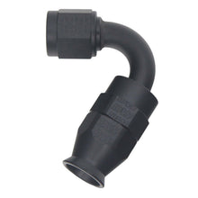 Cargar imagen en el visor de la galería, DeatschWerks 6 AN Female Flare Swivel 120-Degree Hose End PTFE - Anodized Matte Black