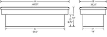 Cargar imagen en el visor de la galería, Lund 82-05 Chevy S10 (Long Bed) Ultima Single Lid Crossover Tool Box - Brite