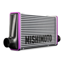 Cargar imagen en el visor de la galería, Mishimoto Universal Carbon Fiber Intercooler - Matte Tanks - 525mm Silver Core - S-Flow - G V-Band