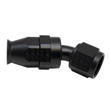 Cargar imagen en el visor de la galería, DeatschWerks 8 AN Female Flare Swivel 30-Degree Hose End PTFE - Anodized Matte Black