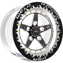Cargar imagen en el visor de la galería, Weld Weldstar 15x10 / 5x4.75 BP / 7.5in. BS Black Wheel - Black Single Beadlock MT